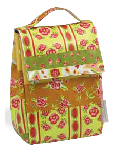  BPA free Reusable Lunch Sack- Coming up Roses